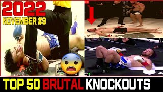 Top 50 MUAY THAI•MMA•KICK•BOXING•KUN KHMER Knockouts👉NOV 2022 #9