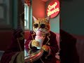 Cat Eating Ice Cream in Luxury Style 🍨😎 | Rich Tabby Cat in Ice Cream Parlour | Funny Pet Shorts