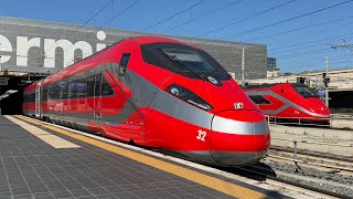 TRENI PASSEGGERI in arrivo e partenza alla stazione di ROMA TERMINI!