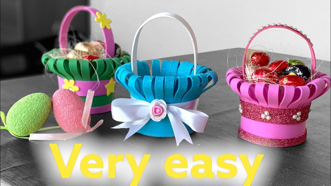 🧺  CESTINO in gomma eva FACILISSIMO (Very Easy LITTLE FOMMY BASKET DIY)