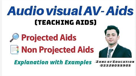 Audio visual Aids (Teaching Aids) Projected Aids and No projected Aids