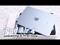 iPad Air 4 SKY BLUE unboxing & first look! 💙