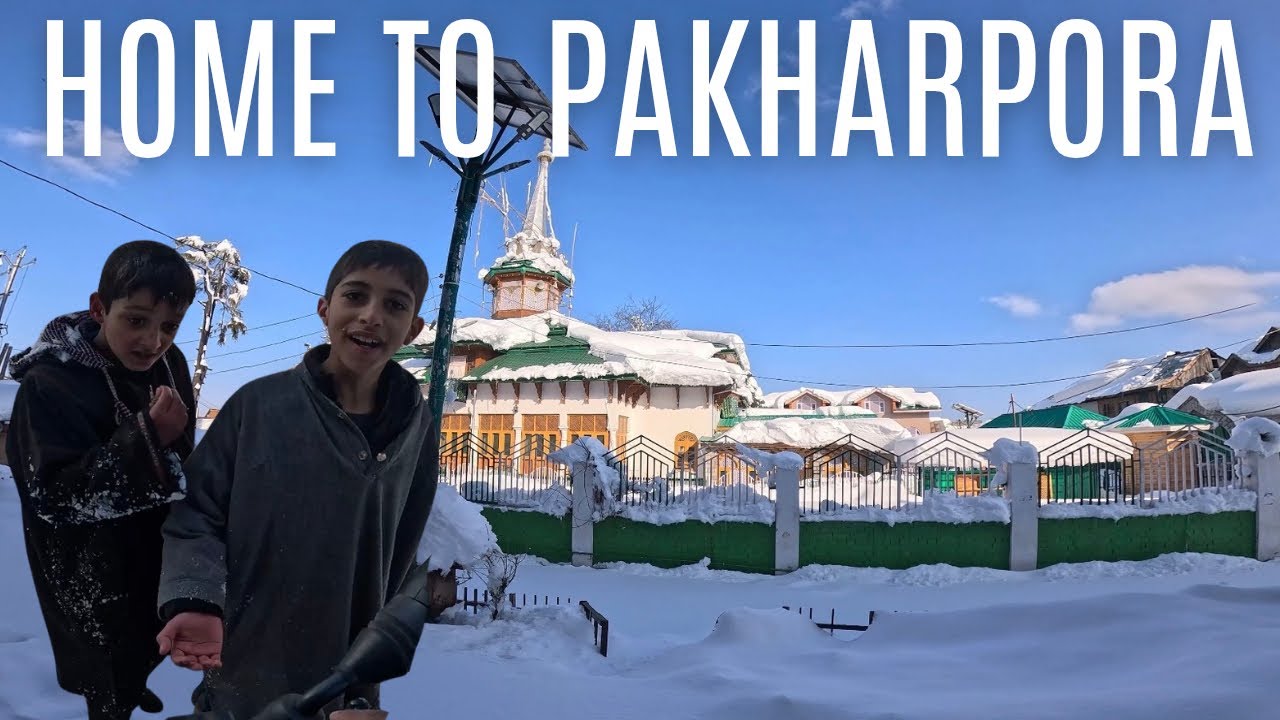 First Snowfall in Kashmir #snowfall #kashmir @SahilVlogs-93 