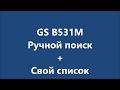 Gs b531 m, ручной поиск дополнительных программ