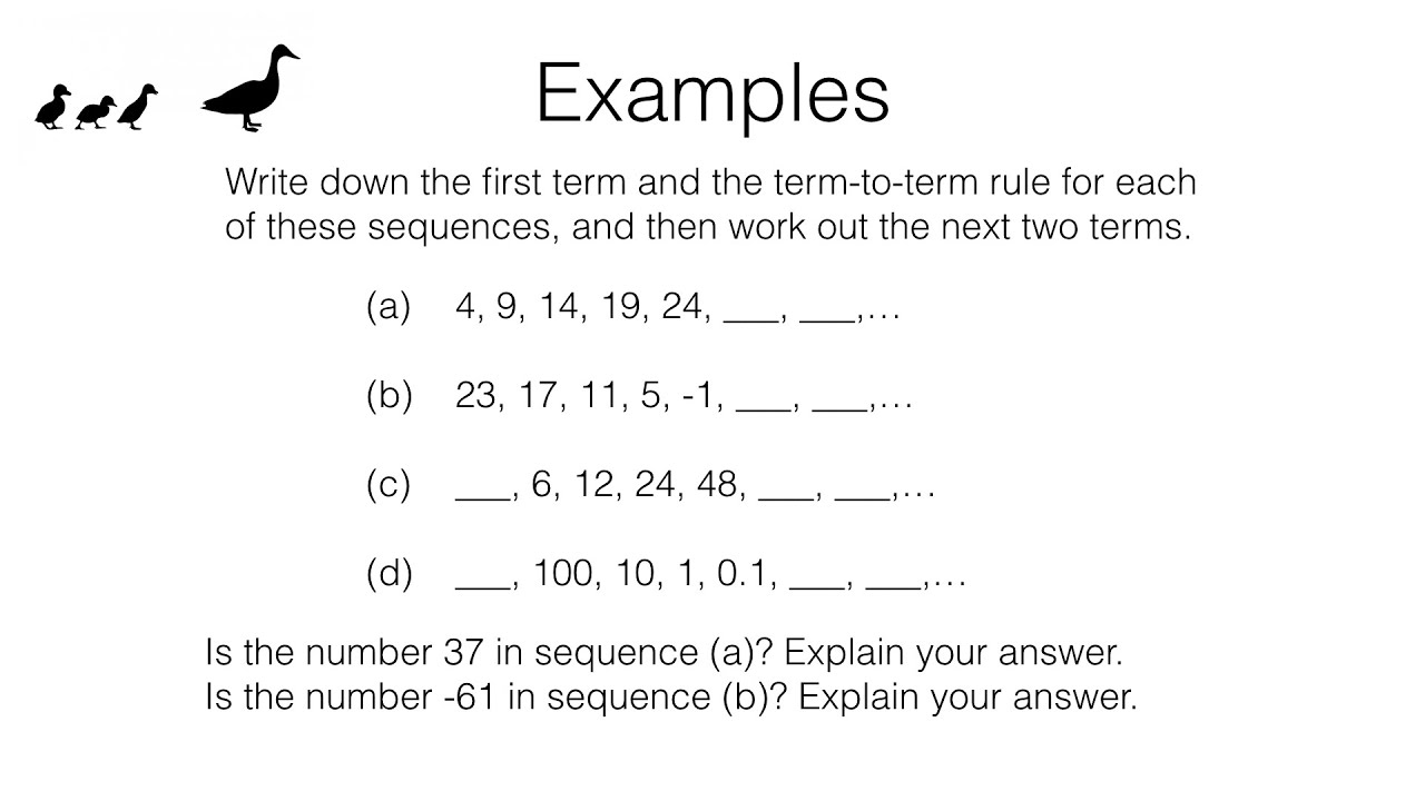 A23a Part 1 Video 2 Of 2 Identifying A Term to term Rule For A Sequence position-to-term-rule-nth-term-youtube