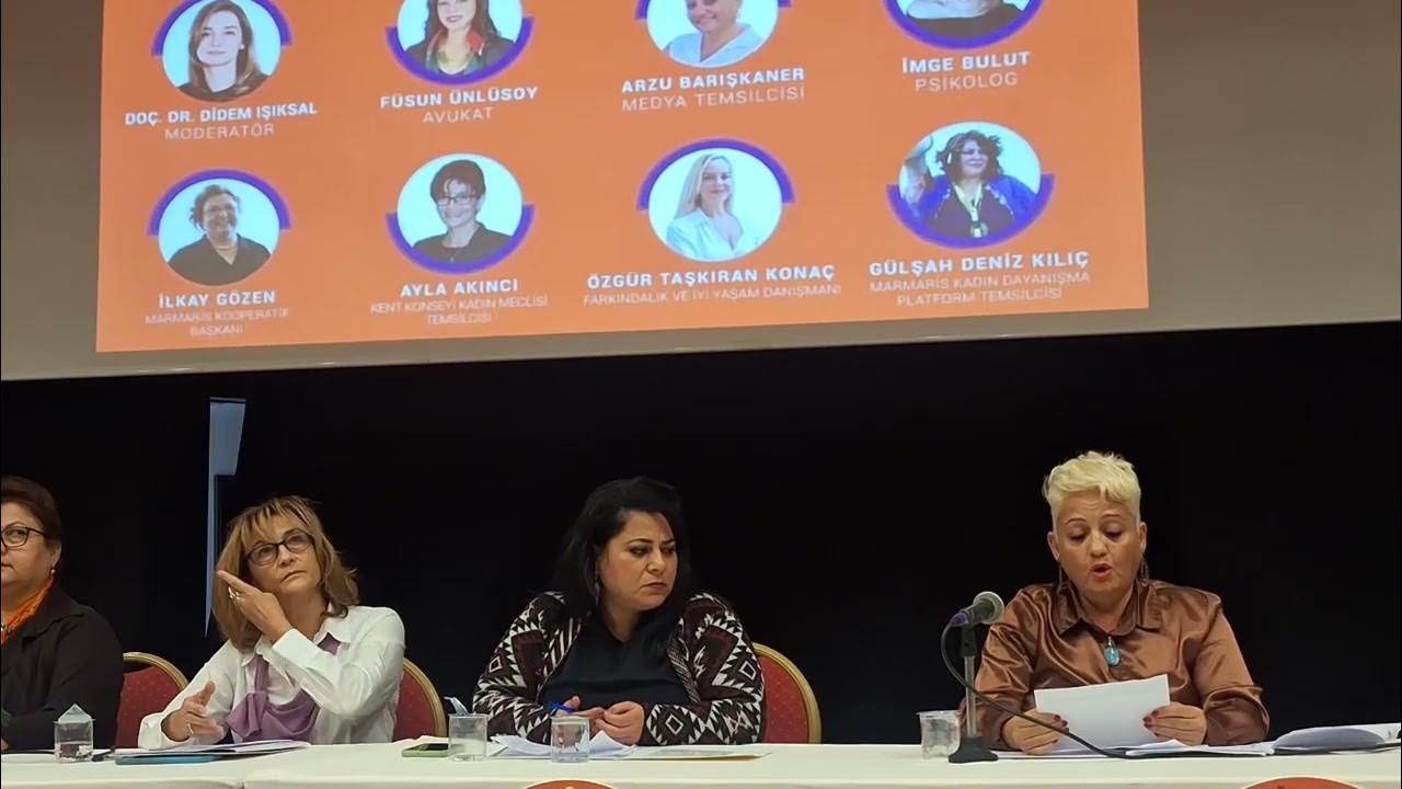 Marmaris’te ’Kadına yönelik şiddet’  paneli düzenlendi
