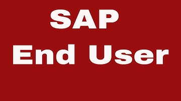 SAP Minimum Configuration For End User