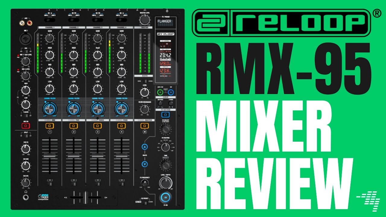 Reloop RMX-95 Club-Style DJ Mixer Review - Algoriddim, not Serato - YouTube