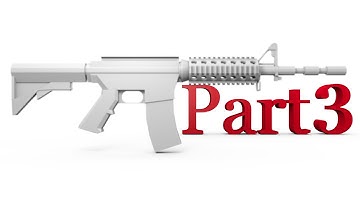 modeling an m4 rifle in blender part 3