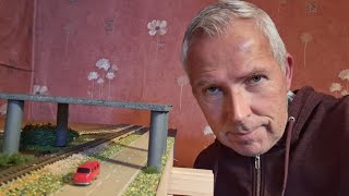 N spoor module: viaduct en bloembakken! #modelbaan #modelspoorbaan #modeltreinen #n spoor #module