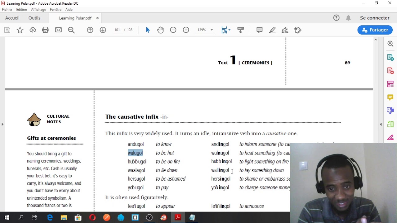 Text 1 - Grammar - Mido Waawi Pular Book - Learn Pular