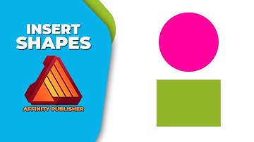 How to insert shapes in affinity publisher