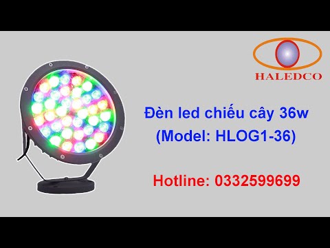 Video Đèn led chiếu cây HLOG1-36w tích hợp nhiều hiệu ứng... - youtube
