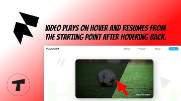 Framer tutorial : Video plays on hover and resumes from the starting point after hovering back.