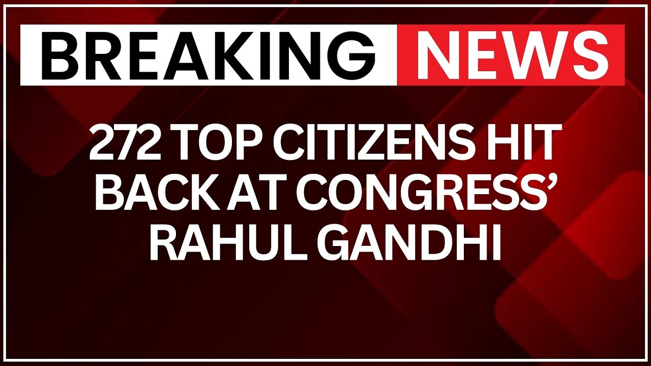 Open Letter Shockwave: 272 Eminent Voices Call Out Congress Over Election Commission Remarks | NewsX
