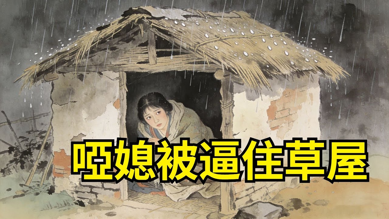 啞巴媳婦被丈夫趕出家門，婆婆塞給她壹個冷饅頭，冷笑：去住村尾破草屋！暴雨夜，屋簷塌落，竟砸出黃金，丈夫下跪求饒，結局大快人心！【故事便利店】#民間故事#傳統故事#故事頻道#聽書#睡前故事#情感