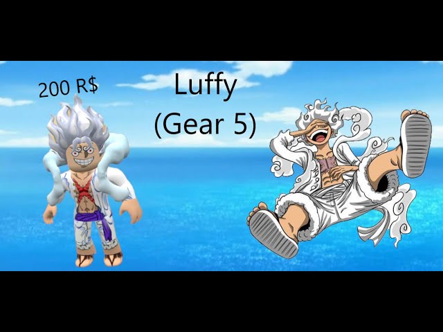 Luffy gear 5 camisa roblox