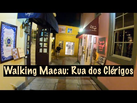 [4K] Walking Macau: Rua dos Clérigos - 木鐸街氹仔 (Taipa Village)