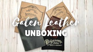 GALEN LEATHER UNBOXING // Slim A5 Leather Cover & Old School Pen Case