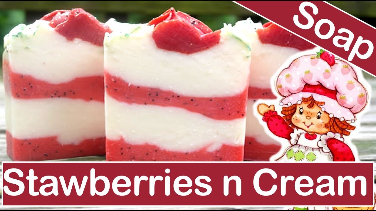 Making Strawberries n Cream 🍓🍦Home Made Soap | Kids Soap