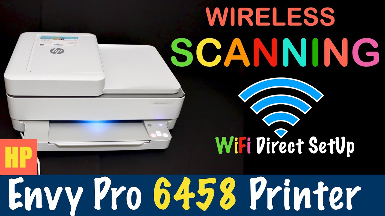 HP Envy Pro 6458 Wireless Scanning, WiFi Direct SetUp iPhone, Review