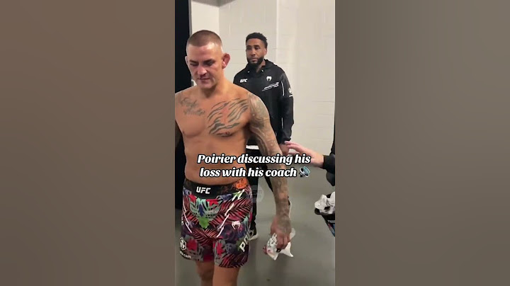 Poirier and his coach after the fight 🔊 #UFC302