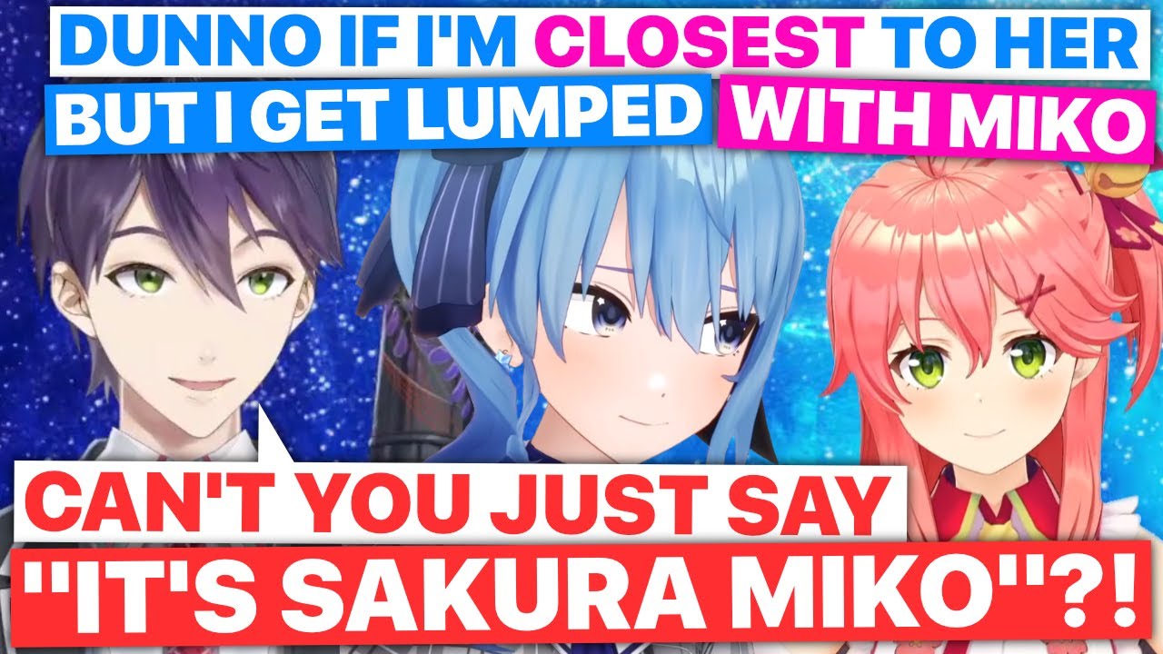 Suisei Is Teased About Miko, By Kenmochi Toya (Nijisanji & Hololive) [Eng Subs]