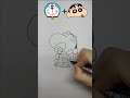 【TikTok】クレヨンしんちゃん + ドラえもん = ??? | お絵描きチャレンジ #Shorts