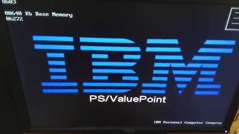 IBM ValuePoint 433DX/Si first startup during restoration