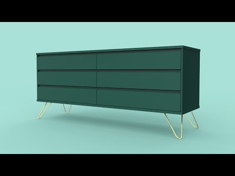 Elona Wide Chest Of Drawers | 3D Model