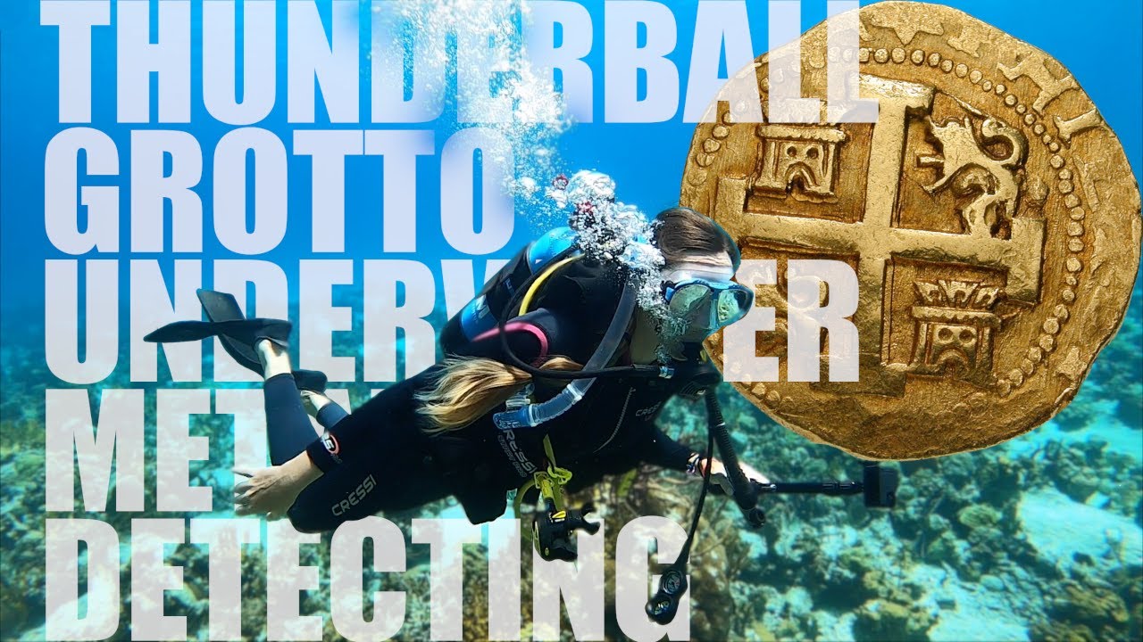 Underwater Metal Detecting For PIRATE GOLD In Thunderball Grotto | Sailboat Story 245