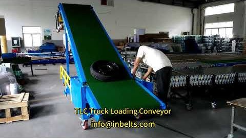 TLC Truck Loading Unloading Conveyor System for Tires Handling