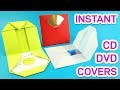 How to make paper cd dvd cover  diy for home  office