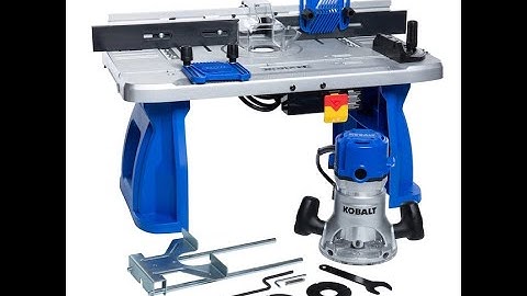 Kobalt Table Router Assembly Review how to DIY