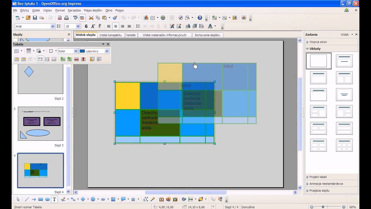 Tworzenie prezentacji w Open Office Impress.avi YouTube