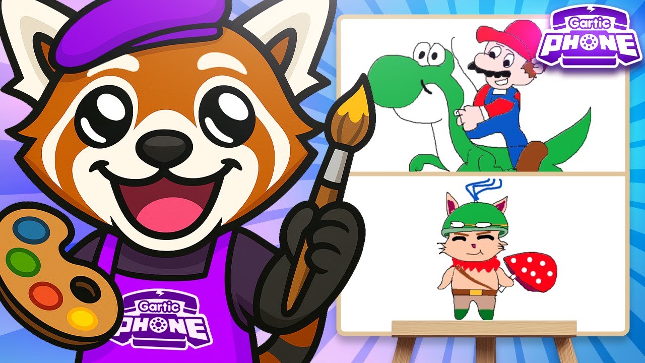 MUSIELI STWORZYĆ RYSUNKI Z GIER - GARTIC PHONE EWRON