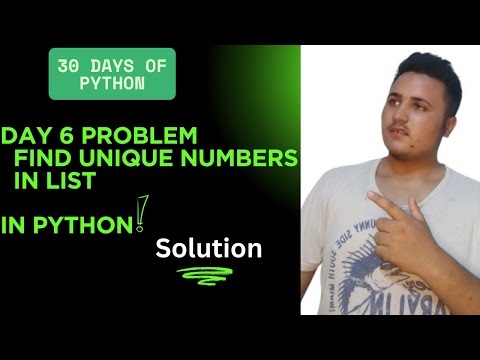 problem , find the only unique numbers in list How ???? in Python