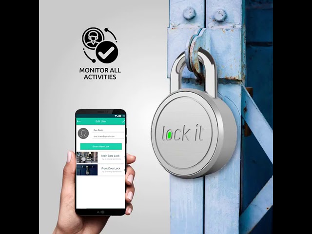 Lock-it Smart Padlock | Best smart lock | Bluetooth enabled smart lock made in India