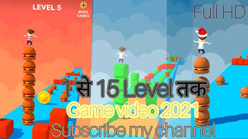 Cube Stacker Surfer 3D - Run Free Cube Jumper Game #1 से #15 तक