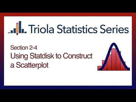 Statdisk Section 2-4: Using Statdisk to Construct a Scatterplot