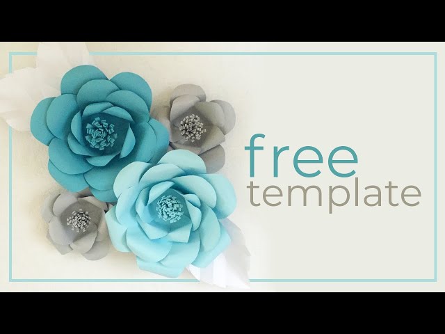 Paper Flower Backdrop Tutorial and Free Template - YouTube paper-flower-backdrop-tutorial-and-free-template-youtube