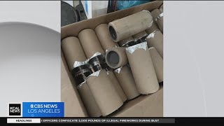 San Bernardino officers bust illegal firework operation, seize over 5,000 pounds of explosives