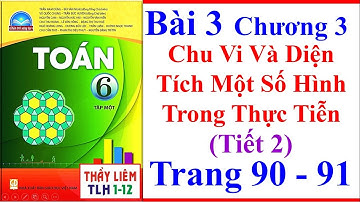 Toán Lớp 6 Bài 3 Tiết 2 Chương 3 | Chu Vi Và Diện Tích Một Số Hình | Trang 91 | Chân Trời Sáng Tạo