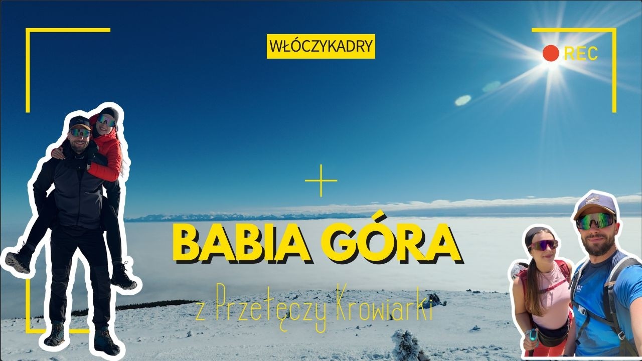 Babia Góra - zimowe wejście czerwonym szlakiem z Przełęczy Krowiarki