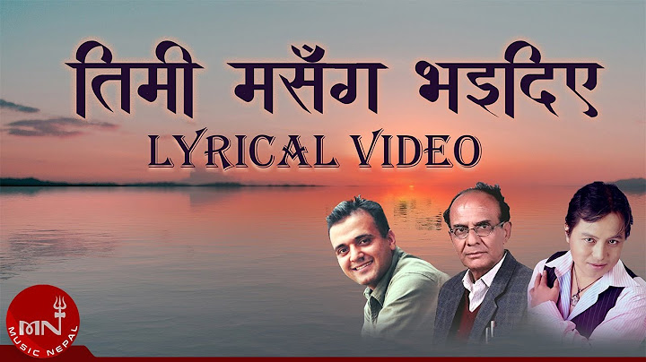 "तिमी मसँग भइदिए" Timi Ma Sanga Bhaidiye - Jagdish Samal | New Lyrical Song Video