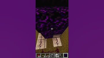 Redstone Powered Nether Portal in Minecraft! (World