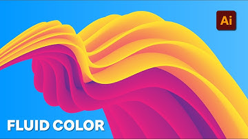 How to Create Fluid Color Abstract Background in Adobe Illustrator - Adobe illustrator Tutorial