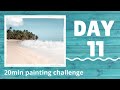 Day 11 - Watercolor painting challenge | REAL TIME