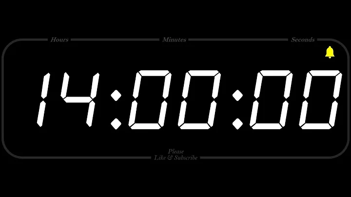 14 Hour - TIMER & ALARM - 1080p - COUNTDOWN