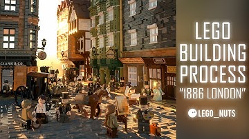"1886, London" Lego building process by Mecabricks and 3ds max with Vray